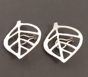 E10 sterling clip earrings