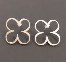 E7 sterling pierced earrings