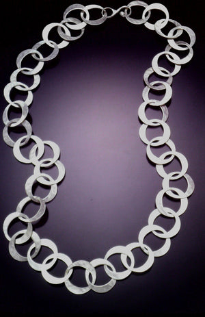 J3 sterling link necklace